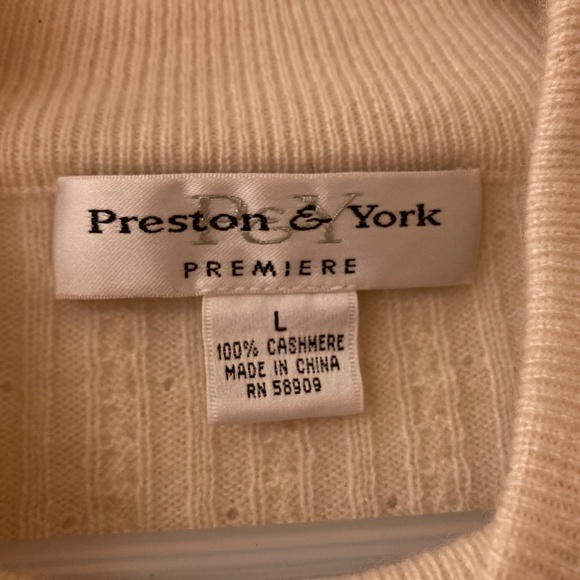 Off-white mockneck cashmere pullover size L - Picture 3 of 5